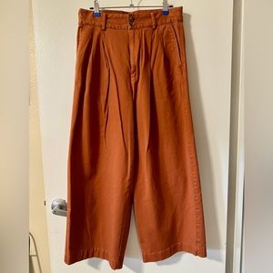 Orange Madewell wide-legged pants